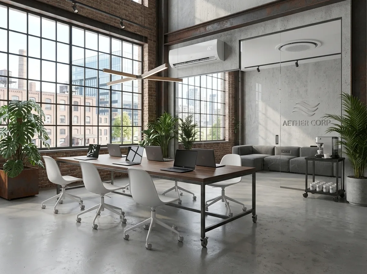 Ambiente corporativo climatizado